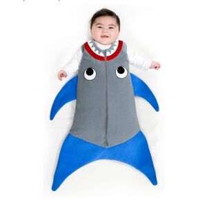Blankie Tails Baby Wearable Sleep Blanket Shark Sz Large 18-24 Months NEW